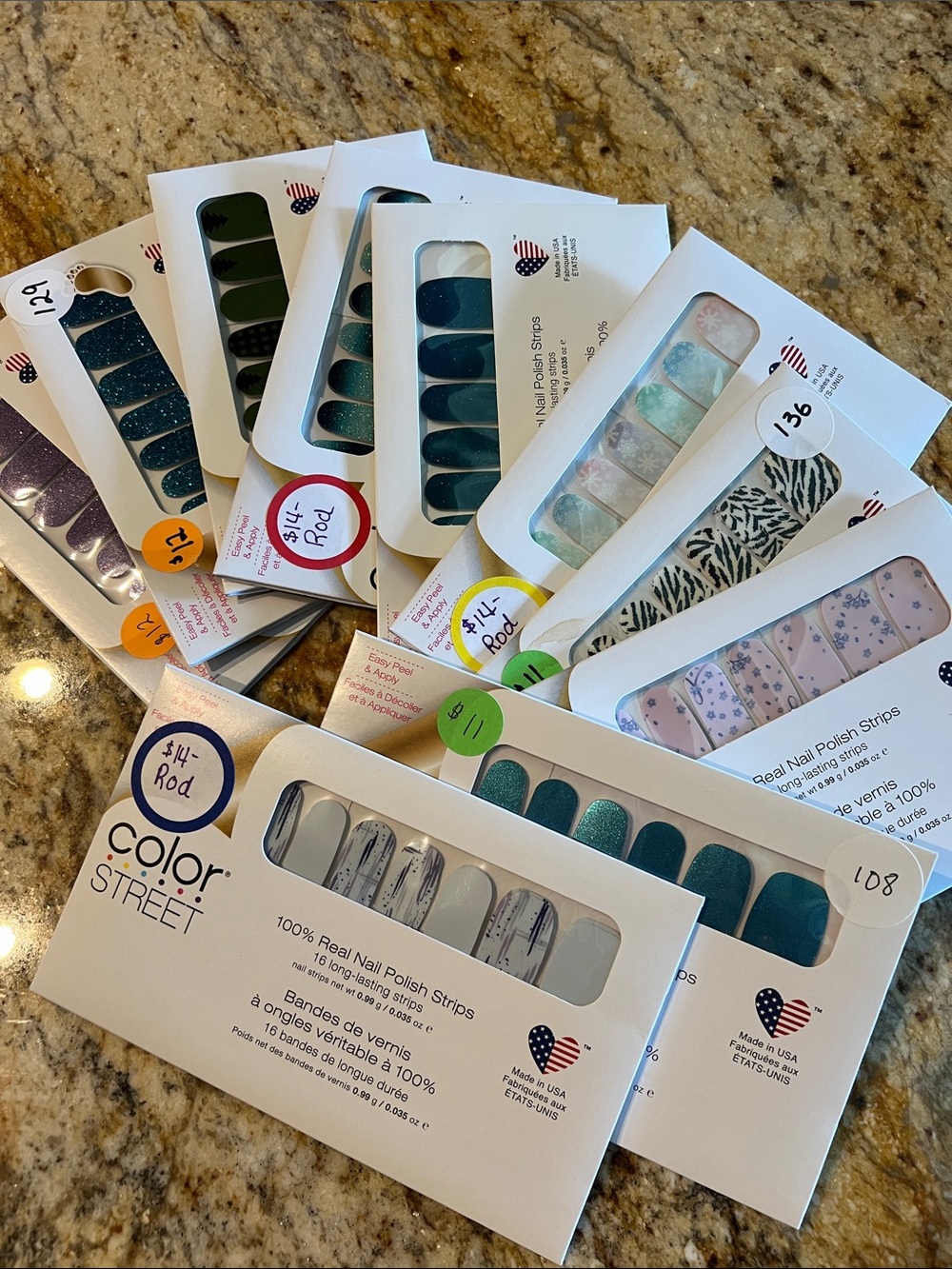 Lot - 190 sets of Color Street Nail Strips - Picture 8 of 16